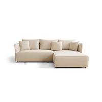 ECKSOFA Evora - Creme, Holzwerkstoff/Textil (245/185cm) - Fun Möbel