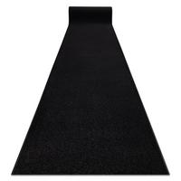 LÄUFER KARMEL Glatt, 140/390 cm - Schwarz, Textil (140/390cm) - rugsX
