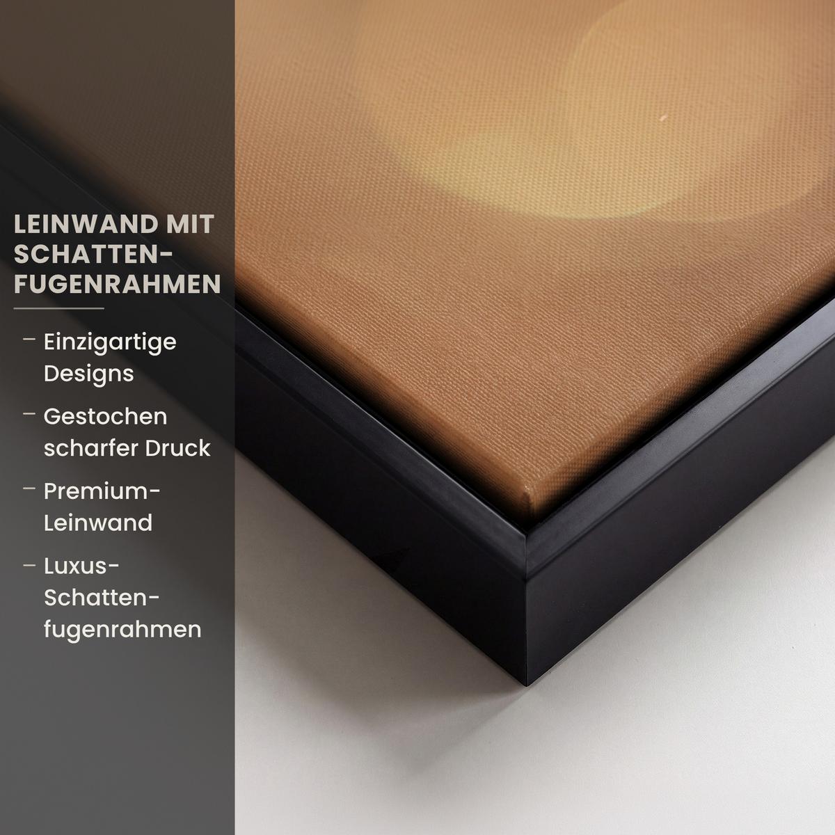 LEINWAND Bilder mit Rahmen - Löwenzahn - Beige - Natur - Blume - 40x60 - Hellbraun, Textil (40/60cm) - MuchoWow