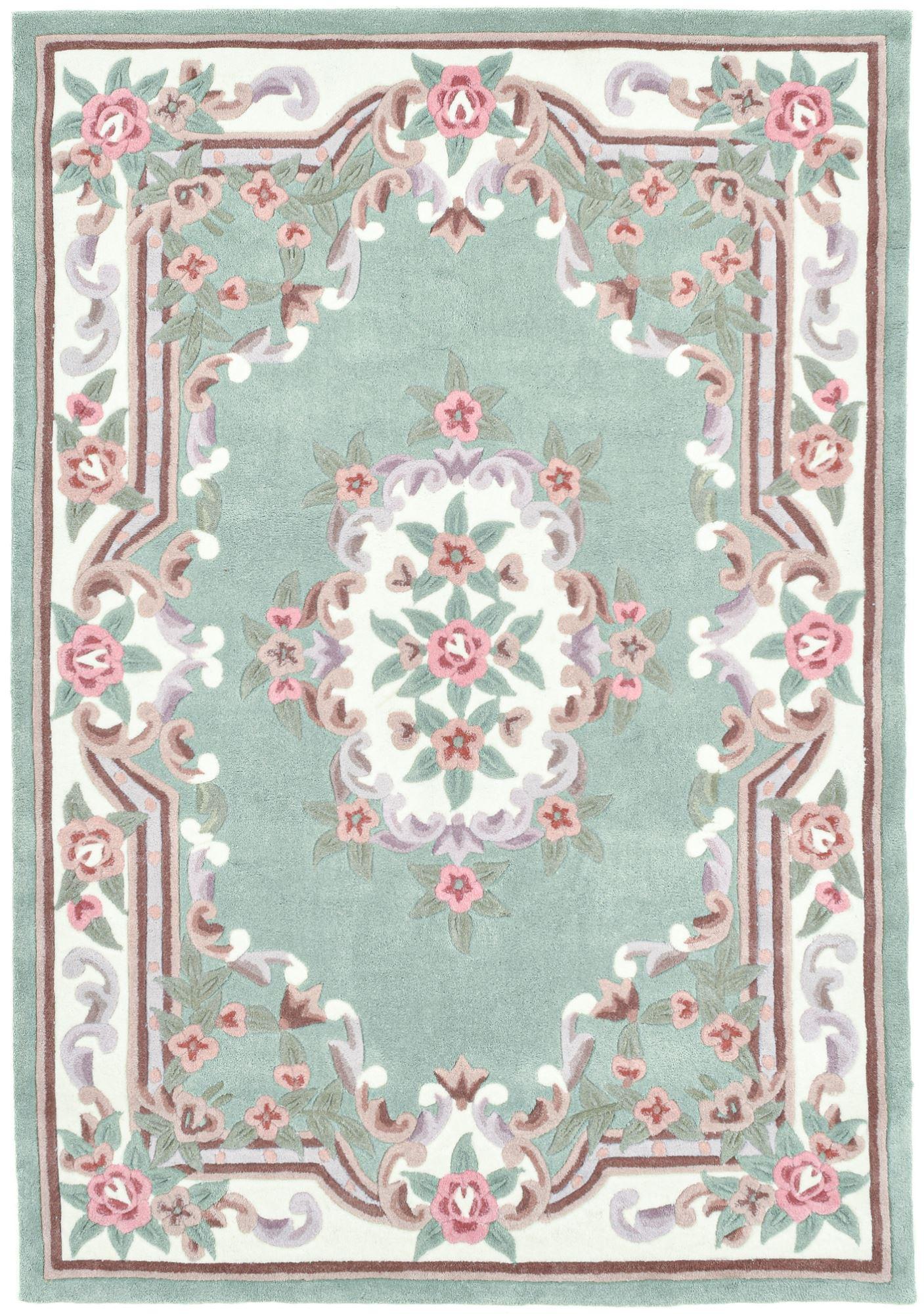 HANDTUFTTEPPICH Ming 60x90 cm - Grün, Textil (60/90cm) - THEKO