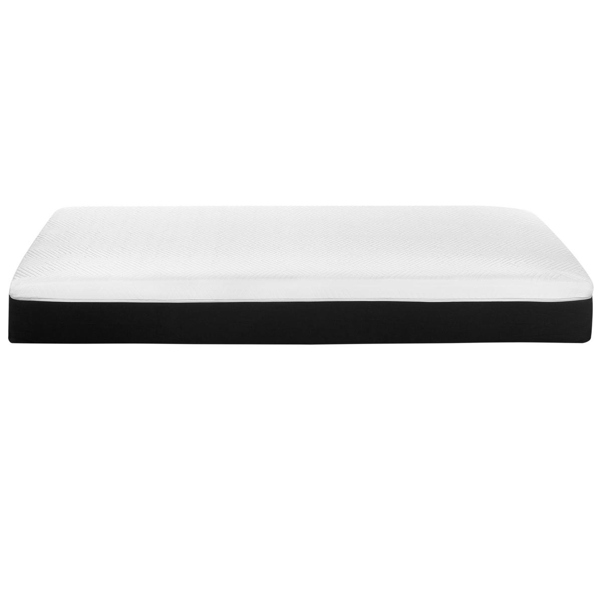 GEL-MEMORY-SCHAUMMATRATZE H2/3 Mittel 140/200 cm Spongy - Weiß, Textil (140/200cm) - Beliani