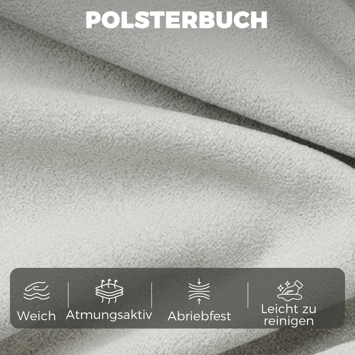 2-SITZER-SOFA Kunstleder Grau - Schwarz/Grau, Kunststoff (85/78/146cm) - HOMCOM
