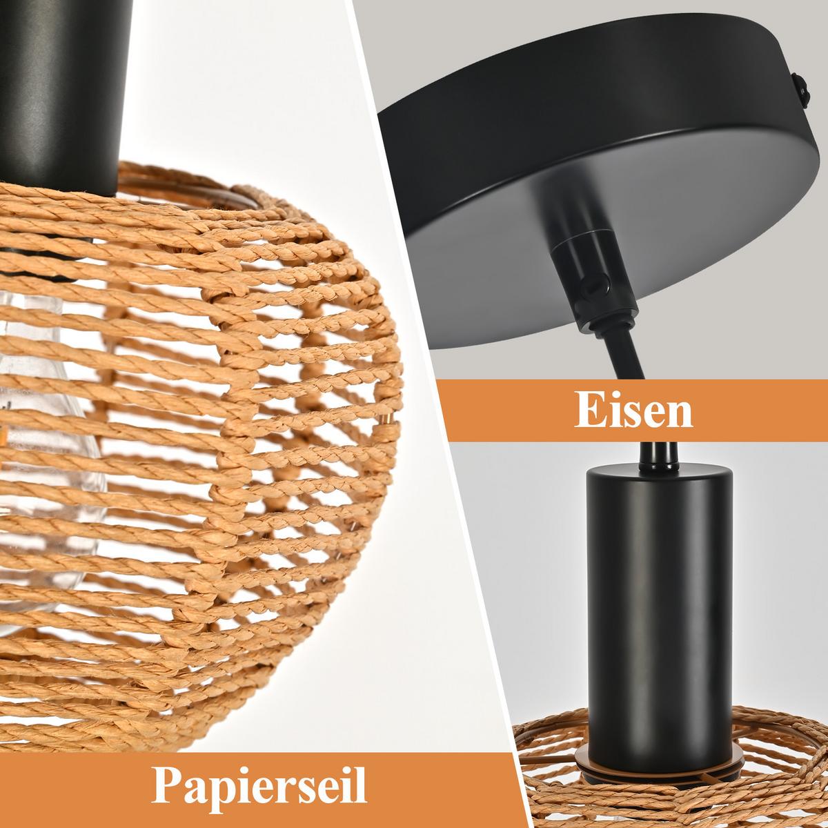 PENDELLEUCHTE Winston 18/10/120 cm - Braun, Metall (18/10/120cm) - ZMH
