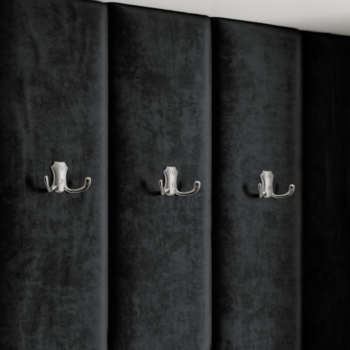GARDEROBENSCHRANK REMA 180/240/60 cm Modern Weiß - Schwarz/Weiß, Holzwerkstoff (180/240/60cm) - MASSENO