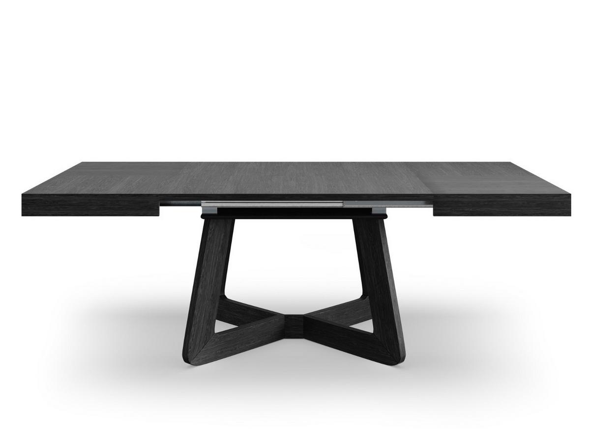 ESSTISCH PIAZZA Ausziehbar 130 - 230 / 130 x 76 cm - Schwarz, Holz (130/130/76cm) - MASSENO