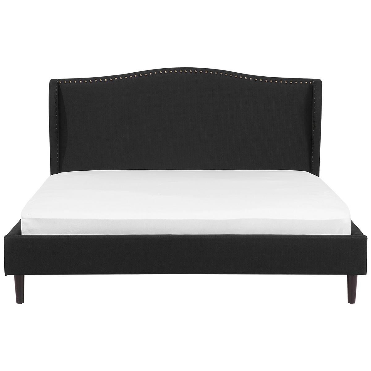 POLSTERBETT 180/200cm Schwarz Colmar - Schwarz, Textil (180/200cm) - Beliani