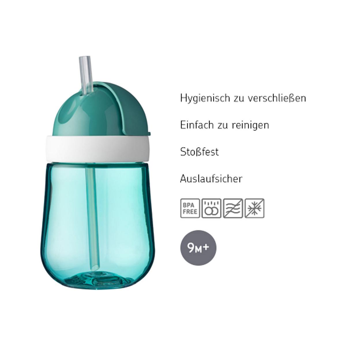 STROHHALMBECHER Mio Sailors Bay 300 ml - Hellblau, Kunststoff (0.3L) - Mepal