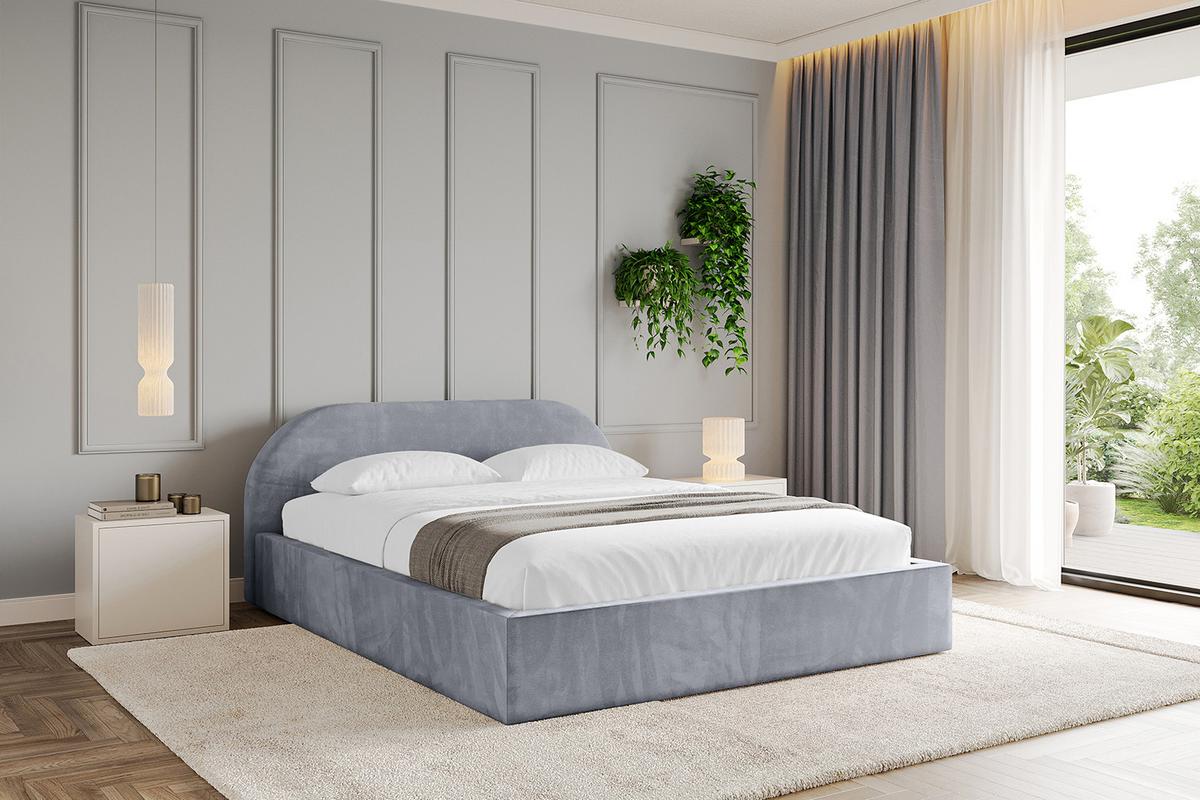 POLSTERBETT mit Bettkasten und Lattenrost, Boxbett ohne Matratze - TIVON-V1 180x200 Grau - Grau, Holzwerkstoff/Textil (180/200cm) - ALTDECOR