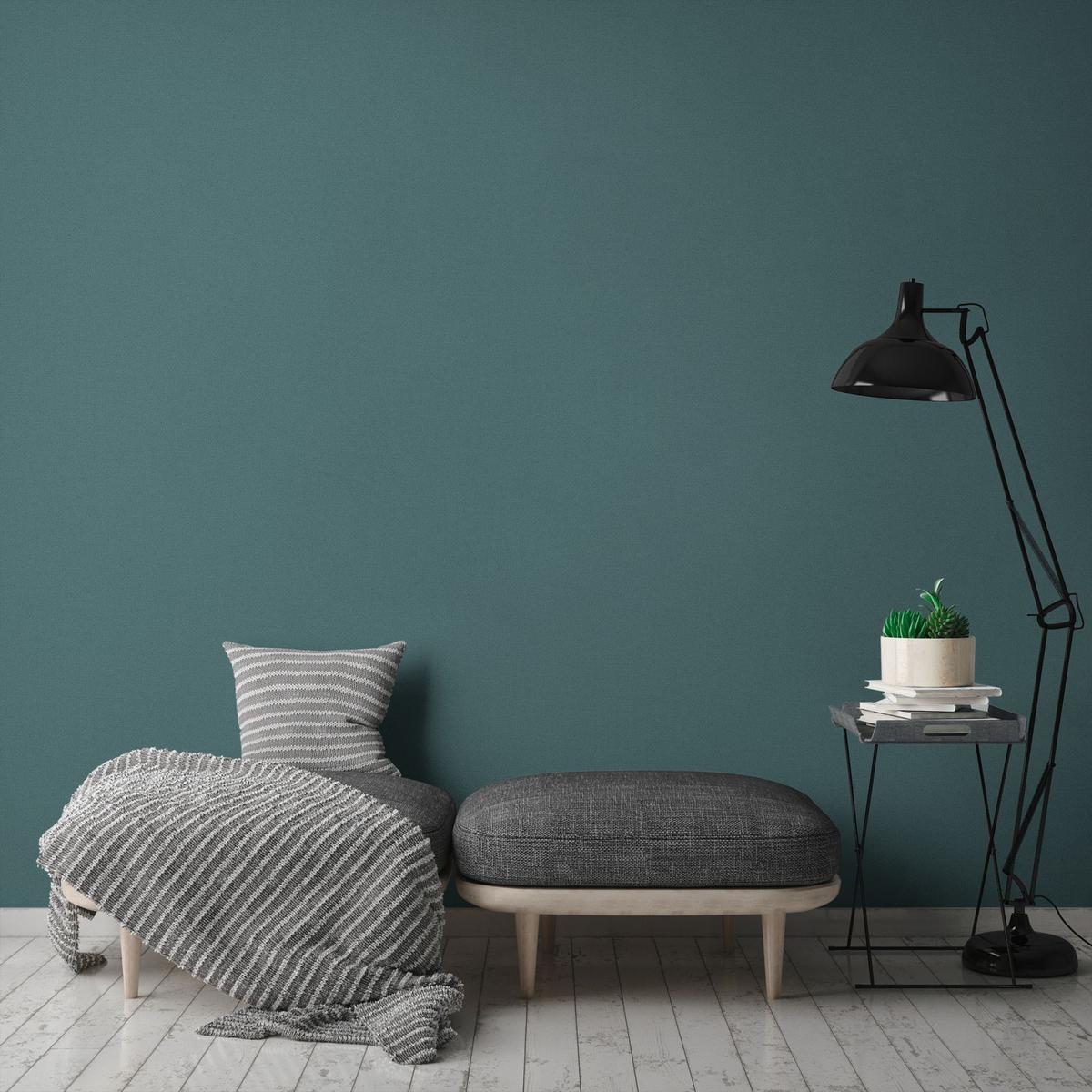 VLIESTAPETE Blau 53/1005 cm - Blau, Textil (53/1cm) - KUNSTLOFT