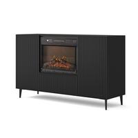KOMMODE Schwarz 139,5/85,5/40 - Schwarz, Holzwerkstoff (140/85/40cm) - RAUMHIRSCH FURNITURE