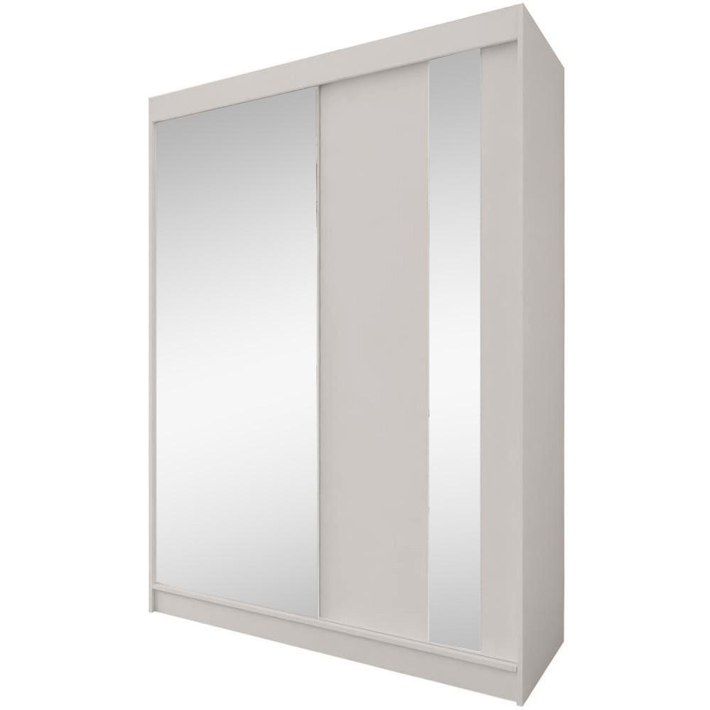 SCHWEBETÜRENSCHRANK Gaja 160/216/61 Kaschmir mit Spiegel - Kaschmir, Holzwerkstoff (160/216/61cm) - Beautysofa