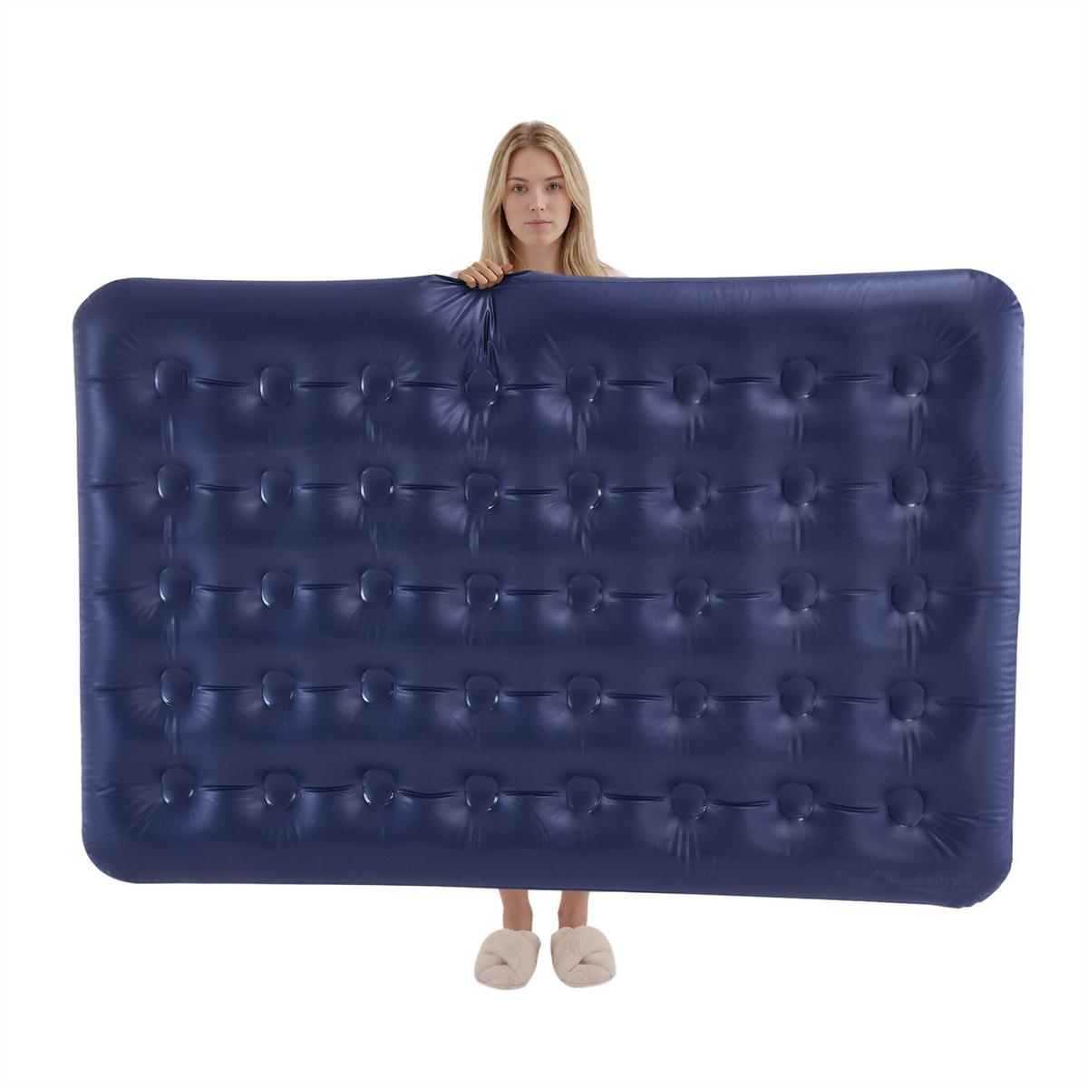 LUFTBETT mit integrierten Kissen OGS32-II-L-P01 - Ahornfarben, Fell (137/191cm) - SoBuy