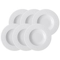SUPPENTELLER Cellini weiß ø 24 cm 6er Set - Weiß, Keramik (24cm) - Villeroy & Boch