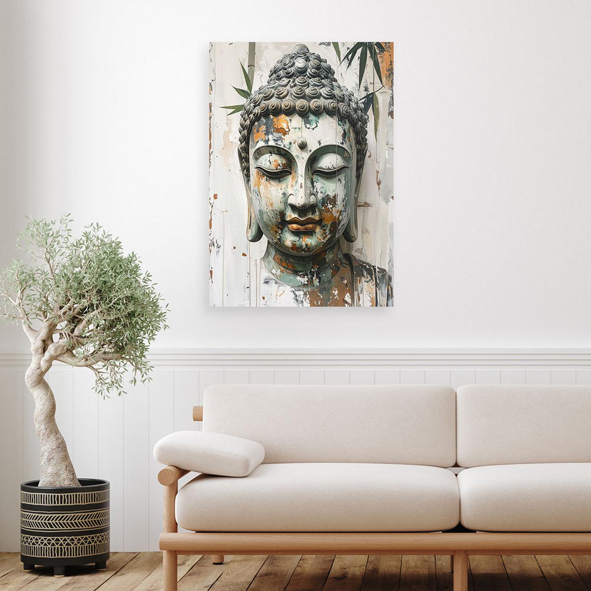 LEINWANDBILD Zen und Orientalisch 40x60cm - Grau, Textil (40/60cm) - Feeby