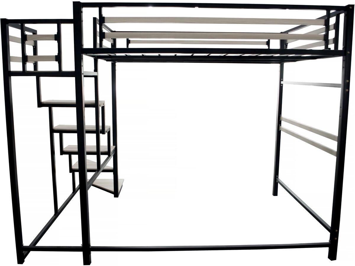 ETAGENBETT lena Schwarz - Multicolor, Metall (190/140cm) - Habitat Garten