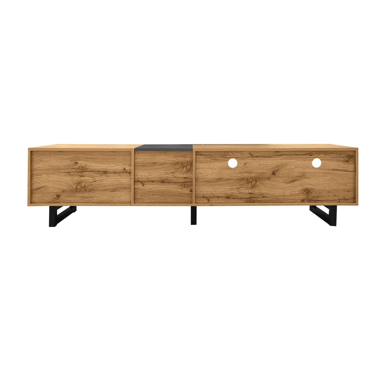 BEISTELLTISCH Vintage 180 cm - Braun, Holz (38/50/180cm) - Urban Meuble