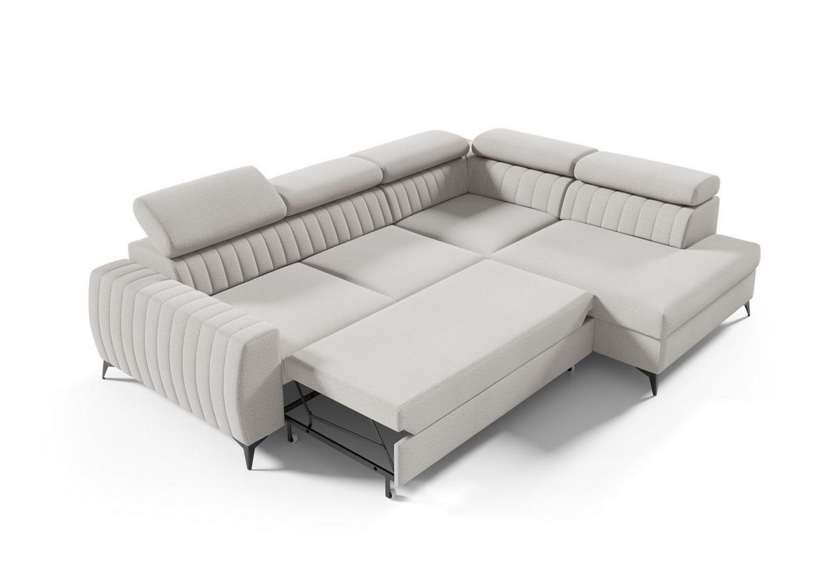 ECKSOFA Toronto - Dunkelgrau, Holzwerkstoff/Textil (270/200cm) - Fun Möbel