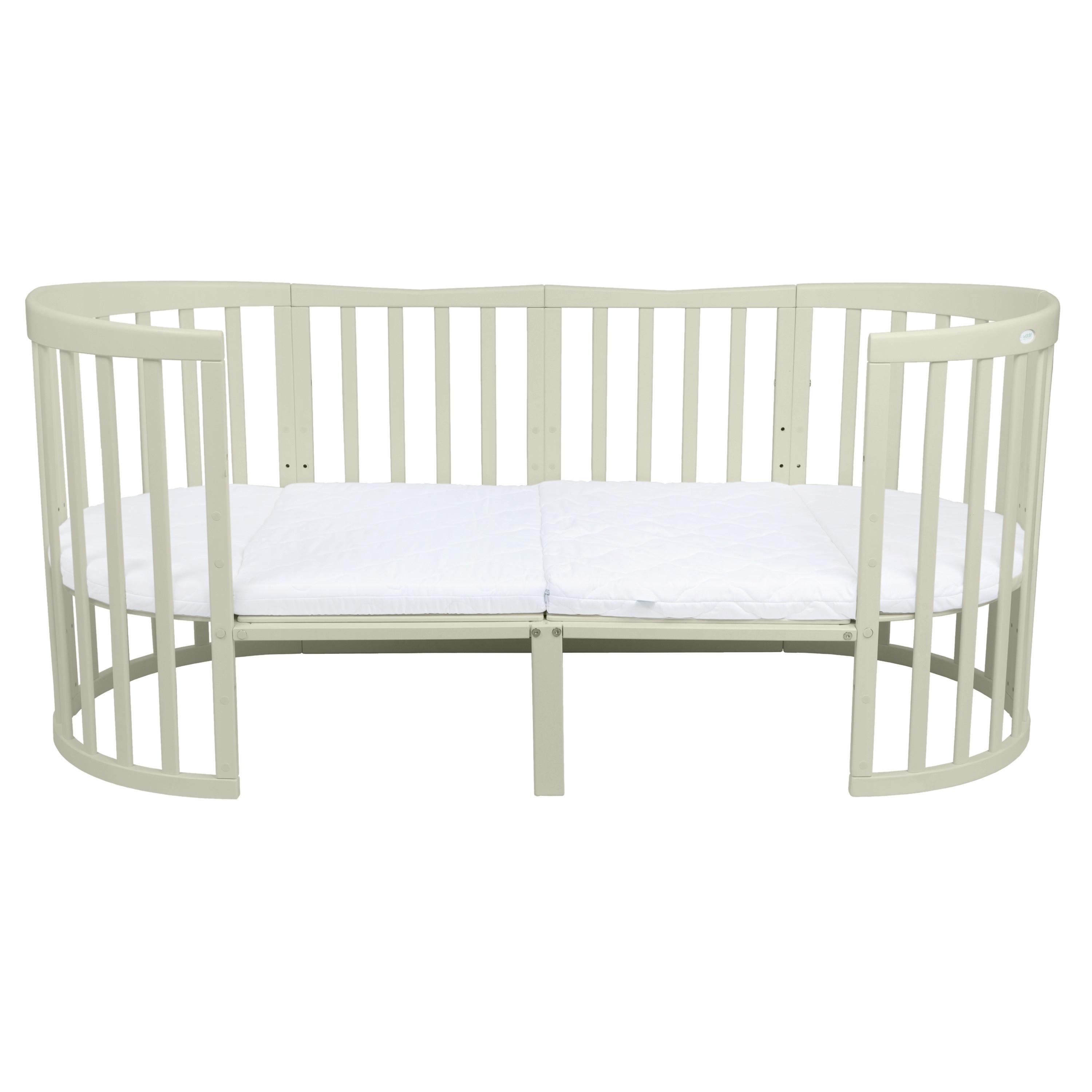 ERWEITERUNG auf 178cm für Babybett 7in1, KEIN BETT - Olivgrün, Holz - waldin