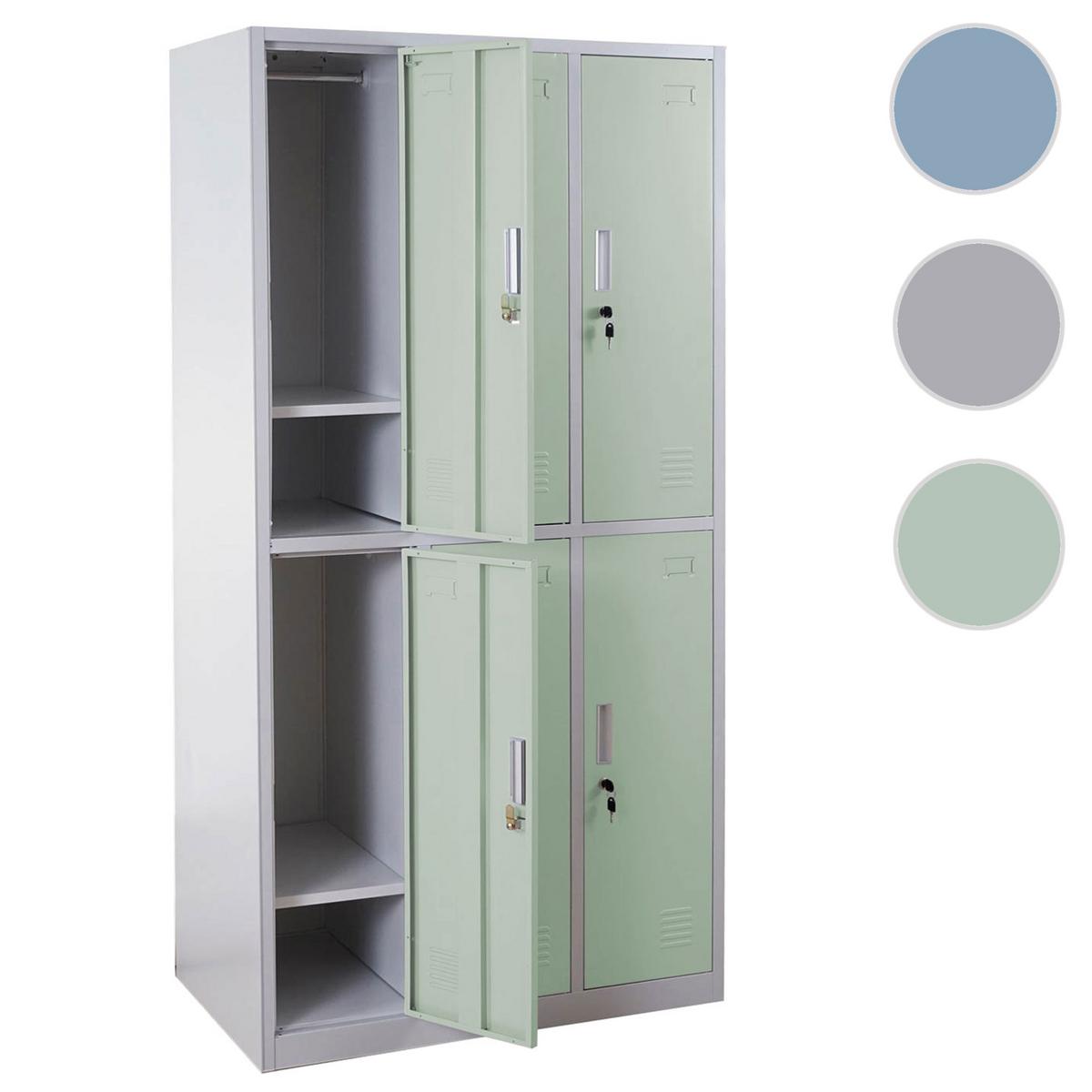 SCHLIESSFACH Green - Grün, Metall (90/180/50cm) - MCW