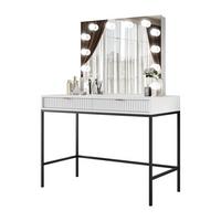 SCHMINKTISCH MIT SPIEGEL CORTADO ELITE WEISS - Weiß, Holzwerkstoff (104/78/50cm) - Lookway