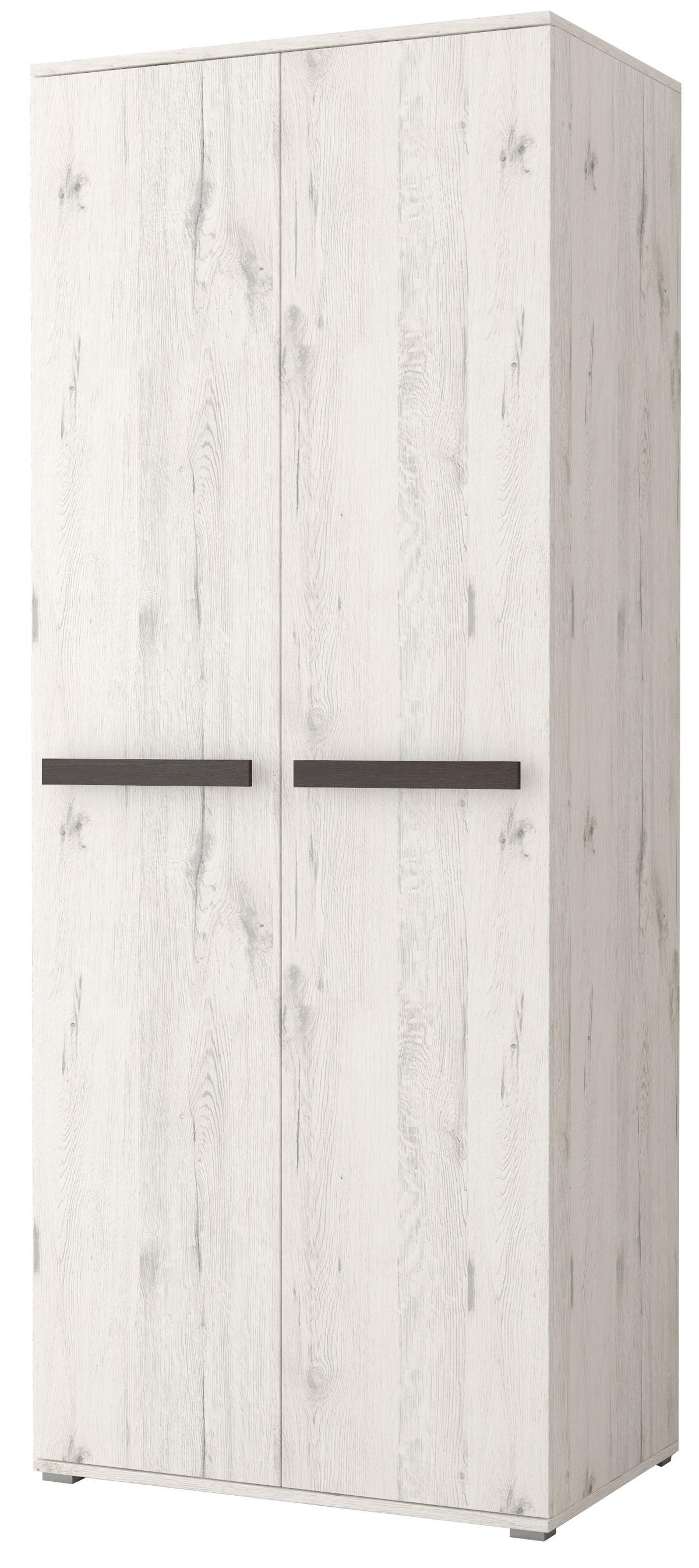 WOHNWAND 4-teilig 280/202/52 cm VIVA + blaue LED-Beleuchtung - Weiß, Holzwerkstoff (280/202/52cm) - imoebel24