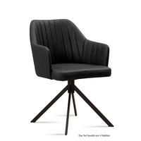 ARMLEHNSTUHL (4er-Set) Durva 58x81x60 Schwarz/Anthrazit - Anthrazit/Schwarz, Kunststoff (60/81/58cm) - 58aufmkessel