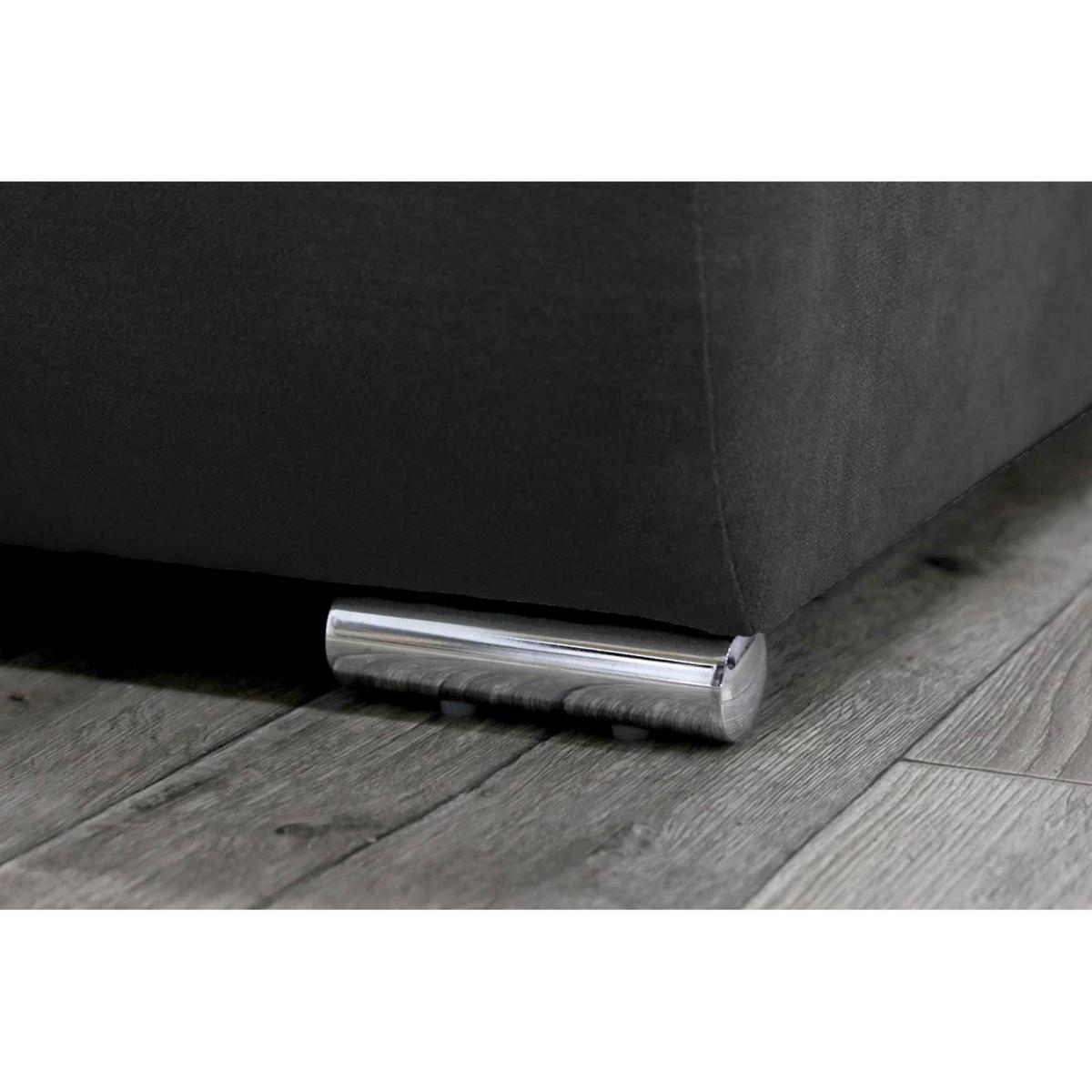 SCHLAFSOFA Draco 3-Sitzer, mit Bettkasten, Anthrazit - Anthrazit, Textil (240/85/110cm) - Beautysofa