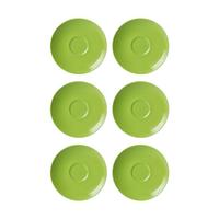 KAFFEEUNTERTASSEN Doppio Grün ø 16 cm 6er Set - Grün, Keramik (16cm) - Ritzenhoff Breker
