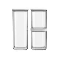 VORRATSDOSEN Modula weiß 3-tlg. - Weiß, Kunststoff (14.8/22.8/18.5cm) - Mepal