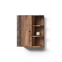 BADSCHRANK Fucino Eiche rustikal 47.2 x 59.2 cm - Wildeiche, Holzwerkstoff (47.2/59.2/20.8cm) - Livinity®