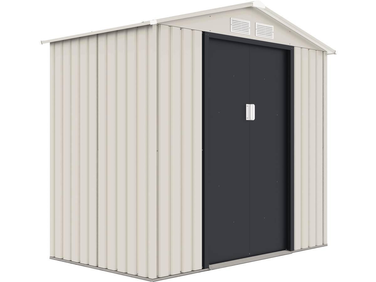 METALL-GARTENHAUS nebraska beige - Beige, Metall (213/195/127cm) - Habitat Garten