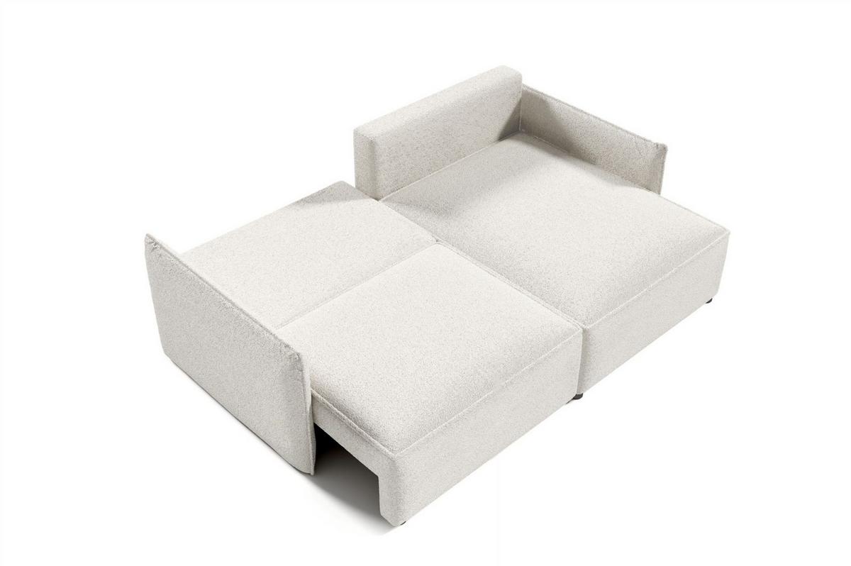 ECKSOFA Minea Mit Schlaffunktion - Beige, Holzwerkstoff/Textil (221/153cm) - Fun Möbel