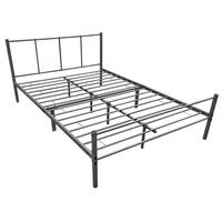 METALLBETT Laos - Dunkelgrau, Metall (120/200cm) - [en.casa]