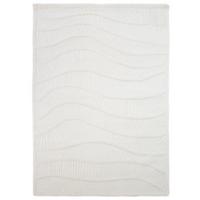 WOLLTEPPICH CARVE, abstrakt, Weiß, 140 x 200 cm - Beige, Textil (140/200cm) - KADIMA DESIGN