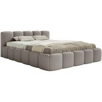 POLSTERBETT Cloudy Low Grau Bouclébezug 160x200 - Grau, Textil (160/200cm) - Selsey