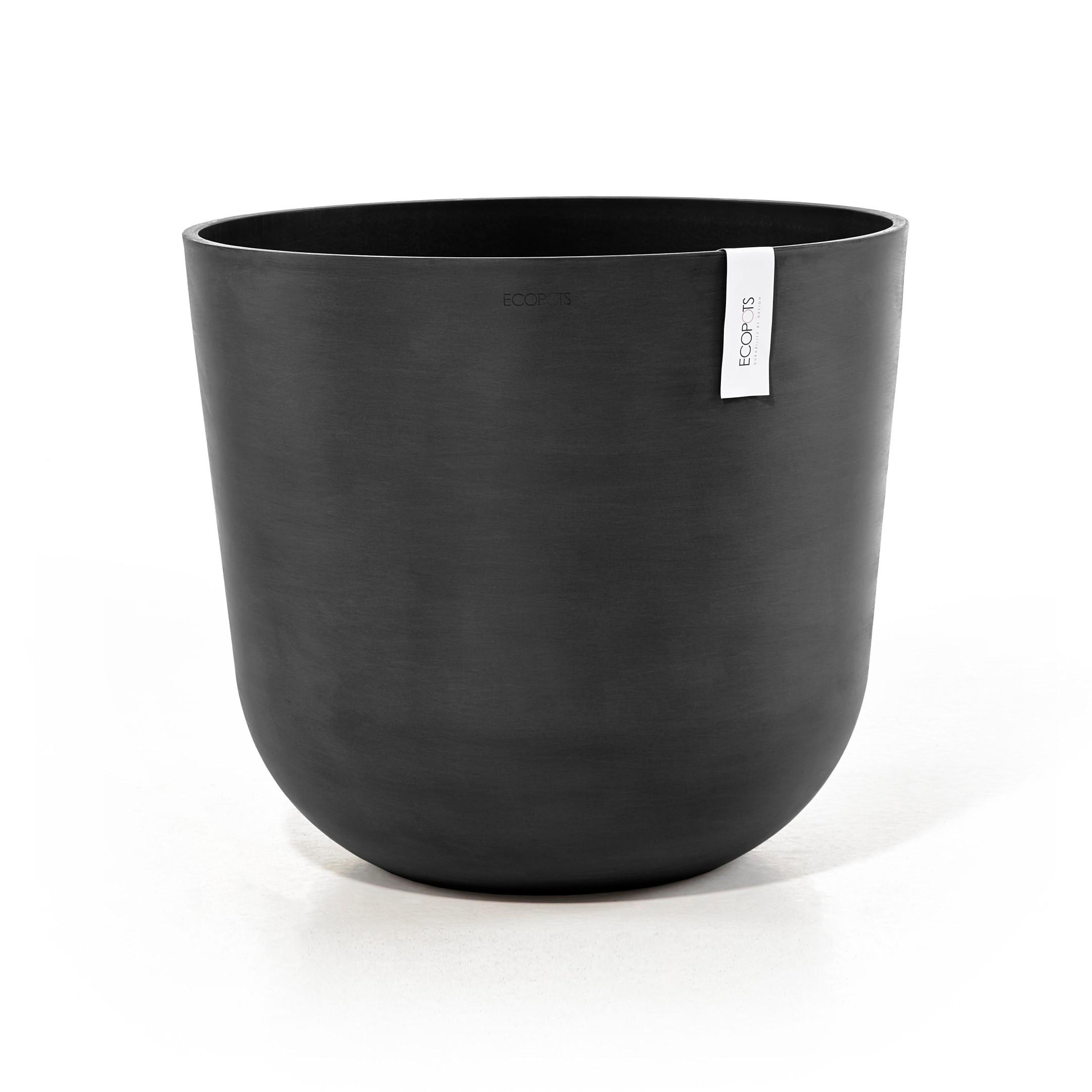 BLUMENTOPF Oslo 55/48,5 cm Dunkelgrau - Dunkelgrau, Kunststoff (55/48.5cm) - Ecopots