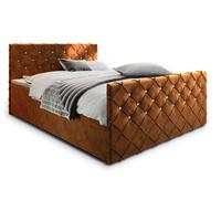 BOXBETT MANDI 160x200 cm mit Matratze und Topper - Kupferfarben - Kupferfarben, Holz (160/200cm) - MASSENO