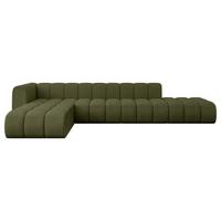 ECKSOFA modulares Sofa Zuvon-L2 - 387x177x70 cm Grün - Grün, Holzwerkstoff/Textil (387/177cm) - ALTDECOR