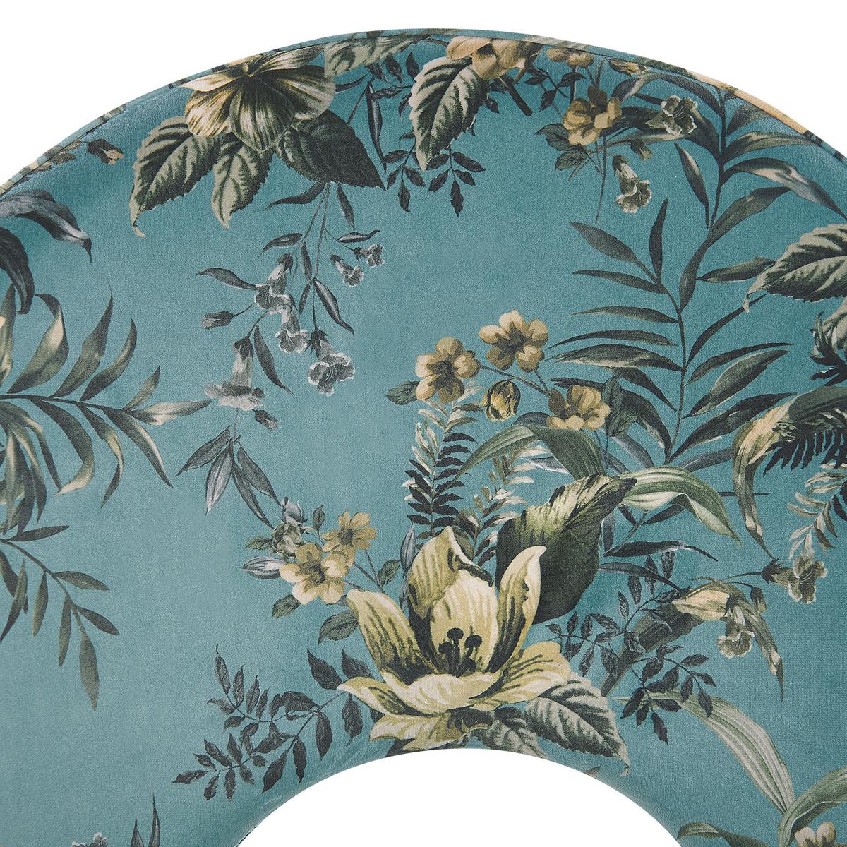 ESSZIMMERSTUHL 2er-Set Samtstoff Grün Covelo - Grün, Textil/Metall (46/84/45cm) - Beliani