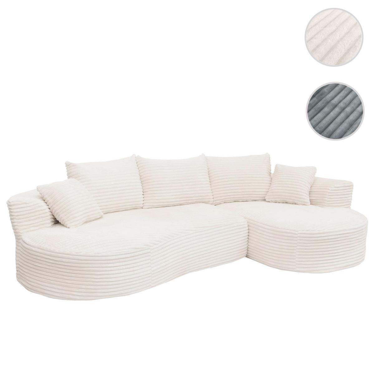 SOFA-GARNITUR Weiß - Weiß, Textil (296/61/159cm) - MCW