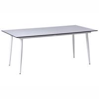 GARTENTISCH 180/90 cm Steinoptik Travertinoptik Tolentino - Beige, Kunststoff (180/90/75cm) - Beliani