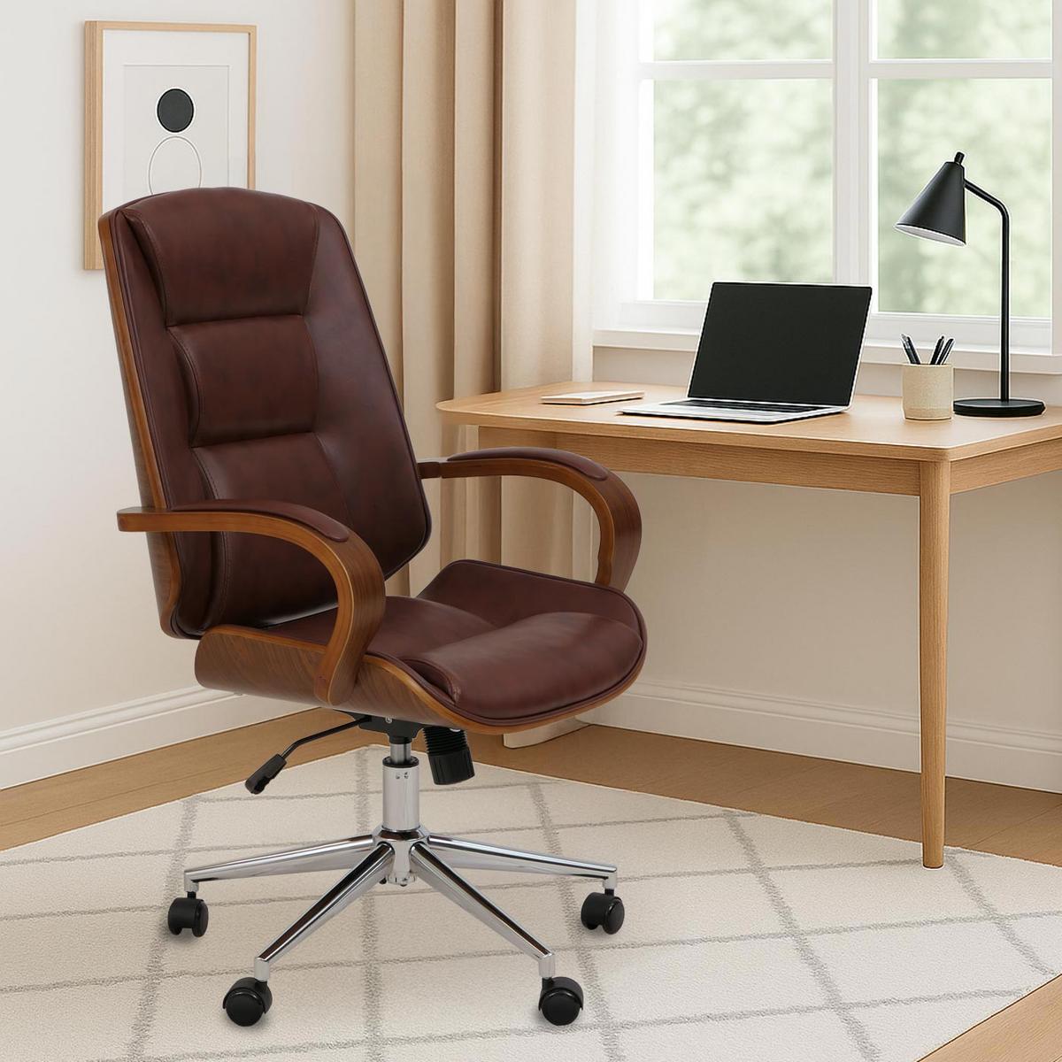 BÜROSTUHL Braun - Braun, Textil (61/110/74cm) - MCW