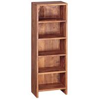 CD-REGAL Massivholz Pflegeleicht 90cm, Braun 30x17x90 cm - Braun, Holz (30/90/17cm) - KADIMA DESIGN