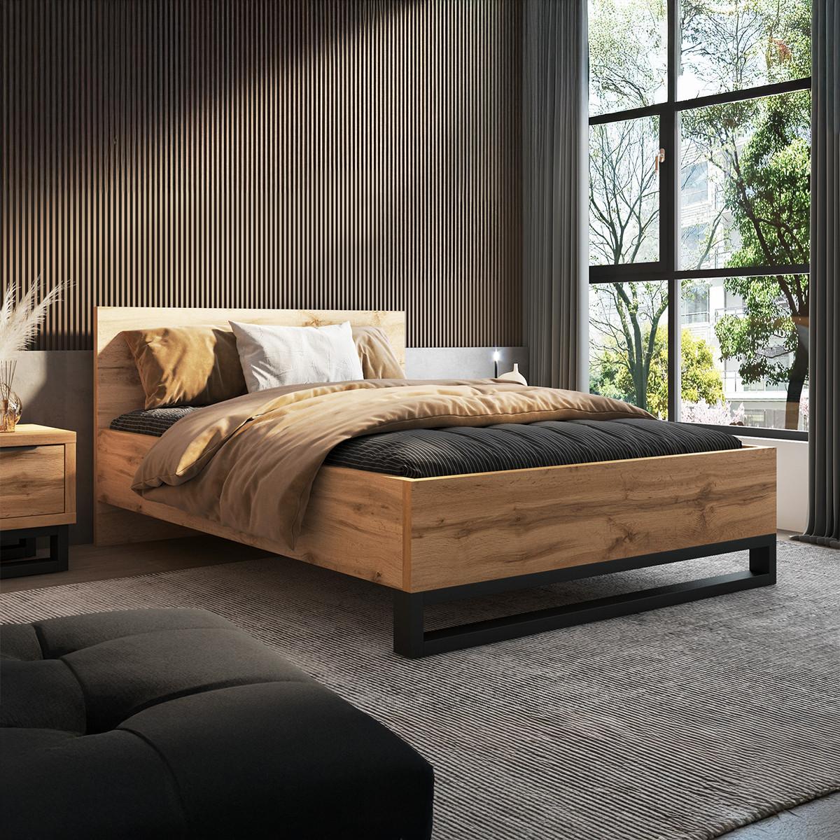BETT 140/200 Eden Holz - Braun, Holzwerkstoff (140/200cm) - Petits-meubles