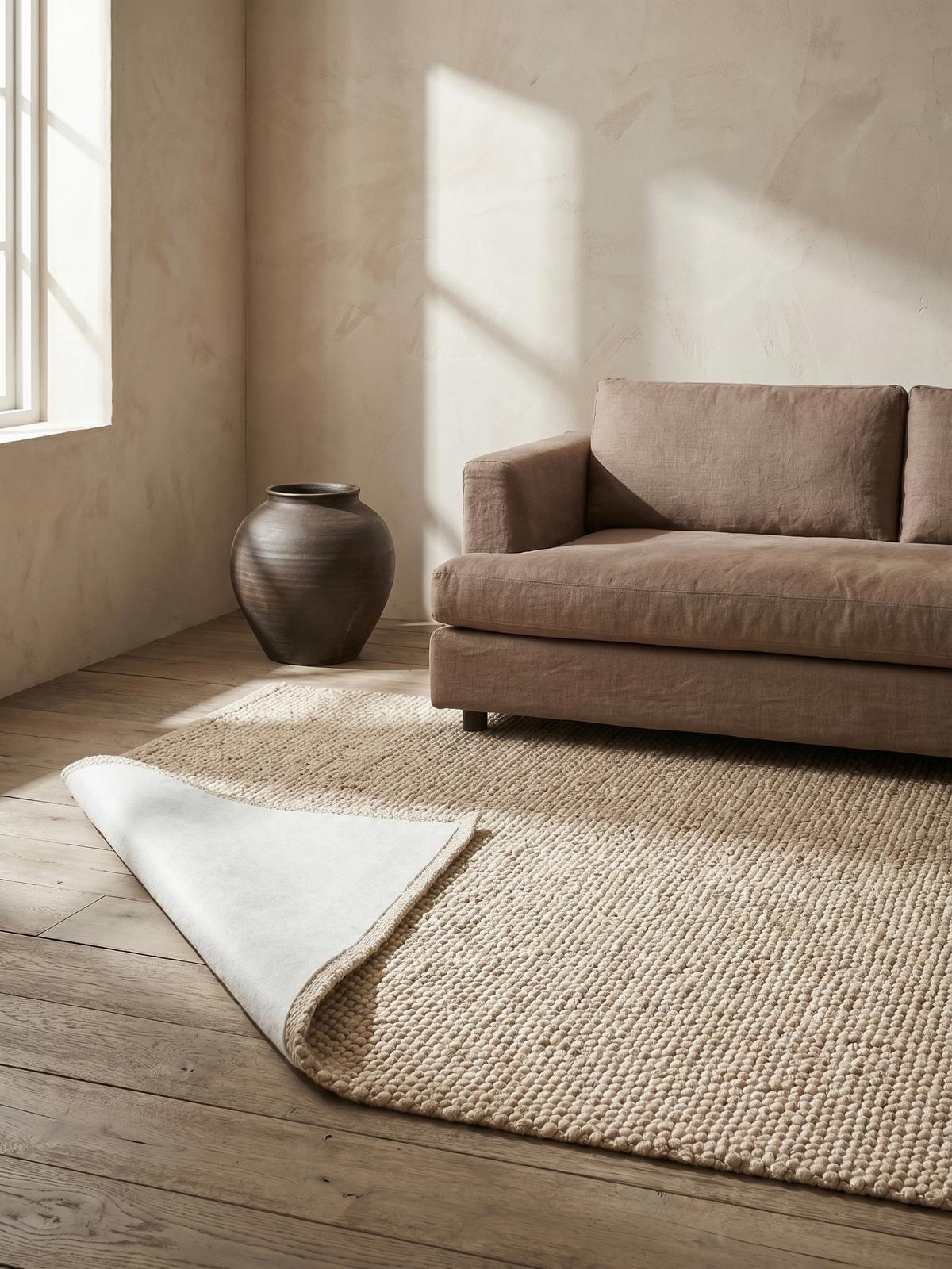 ANTI-RUTSCH-UNTERLAGE, einfarbig, Weiß, 180 x 270 cm - Weiß, Textil (270/180cm) - KADIMA DESIGN