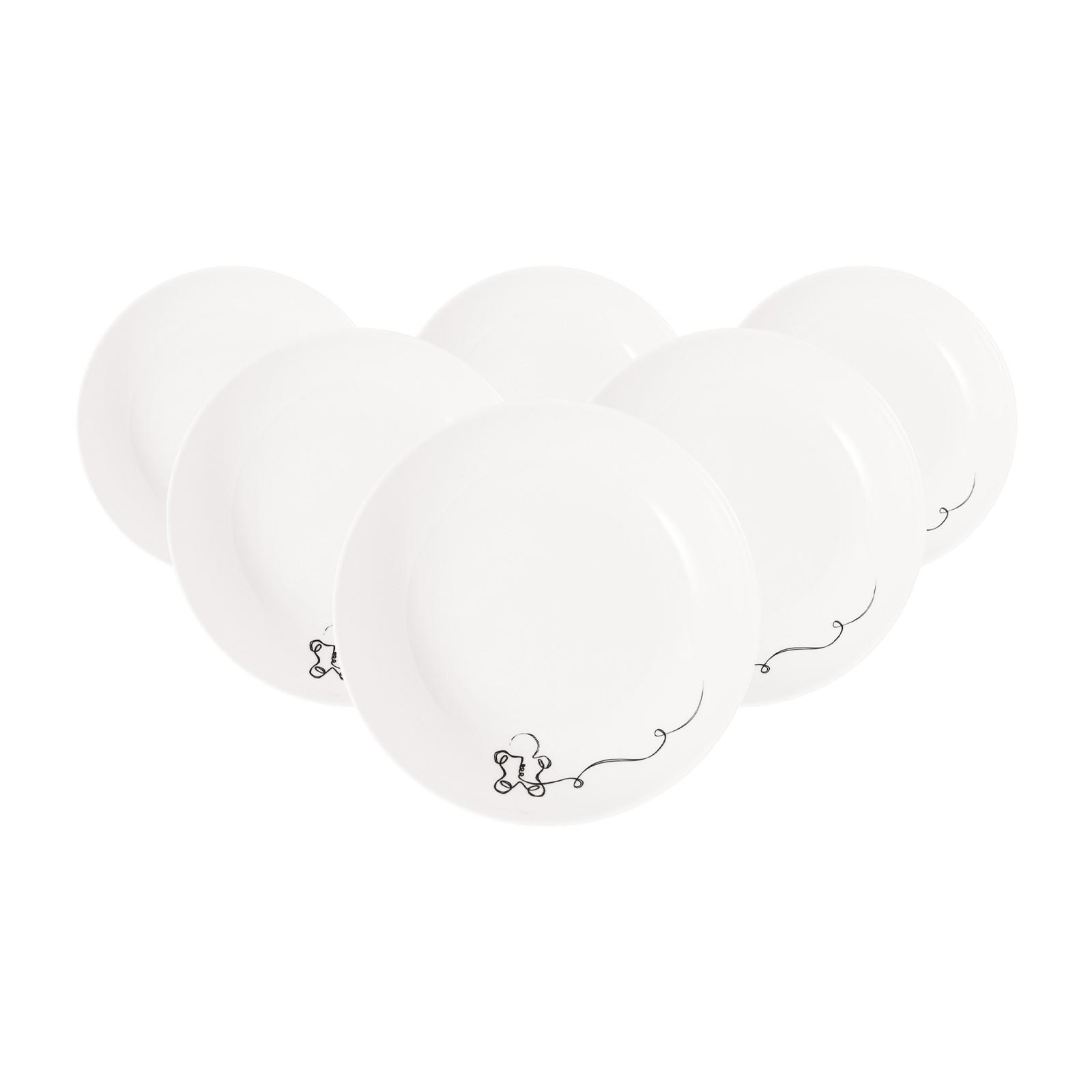 SCHALEN XMAS Statement Lines weiß ø 18,7 cm 6er Set - Weiß, Keramik (18.7cm) - Villeroy & Boch