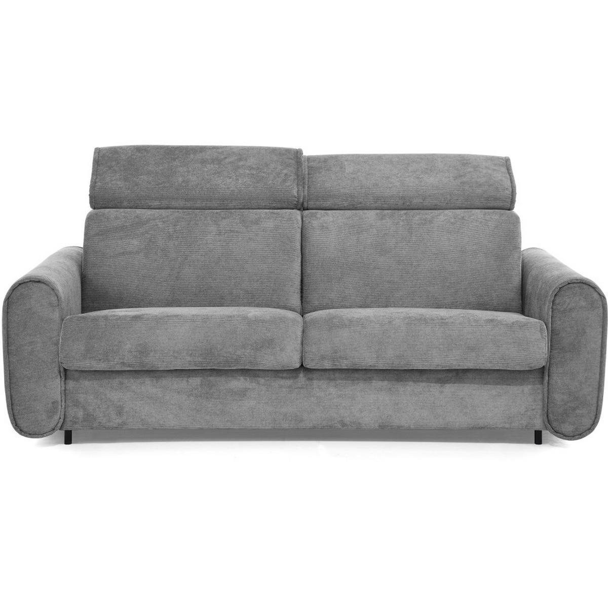 SCHLAFSOFA Pavarti mit italienischem Gestell, 140x195, Grau - Schwarz/Grau, Holzwerkstoff/Textil (194/88/100cm) - Beautysofa
