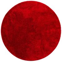 HOCHFLOR SHAGGY TEPPICH PALACE RUND - Weinrot, Textil (133/133cm) - Snapstyle