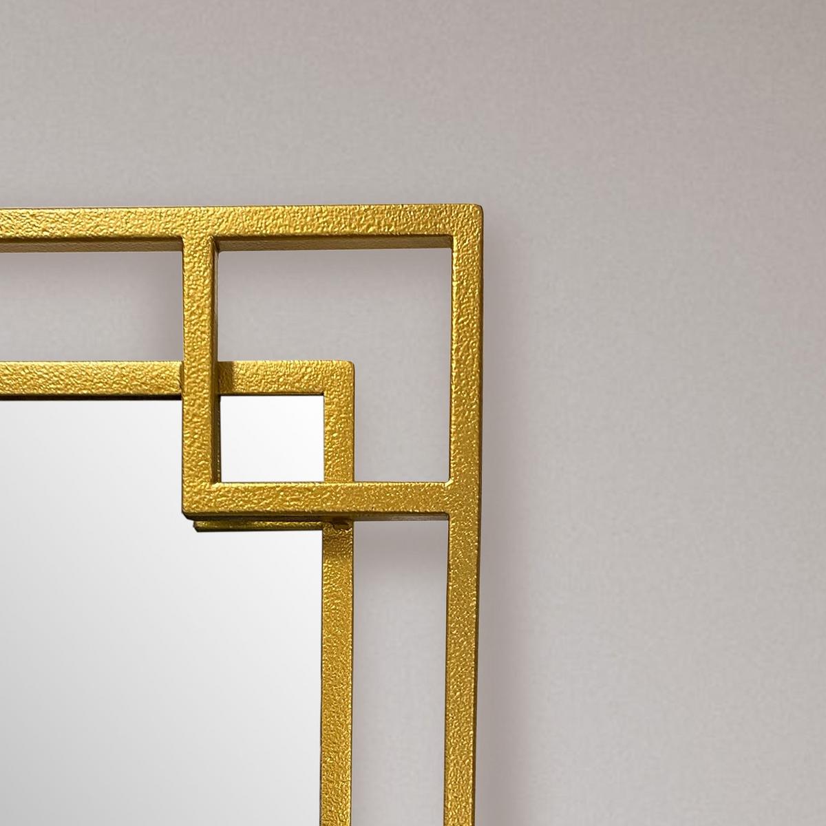 WANDSPIEGEL mit Rahmen Quadratisch Metall Eisen, Gold 60x3x60 cm - Goldfarben, Glas (60/60/3cm) - KADIMA DESIGN