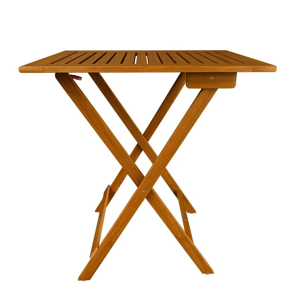 GARTENBEISTELLTISCH Zadar natur 60x58x76 cm - Naturfarben, Holz (60/58/76cm) - Juskys